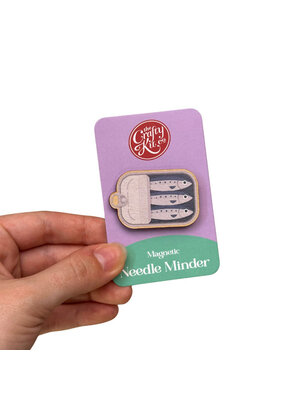 The Crafty Kit Company -  Wooden Needle Minder - Sardines - The Crafty Kit Company