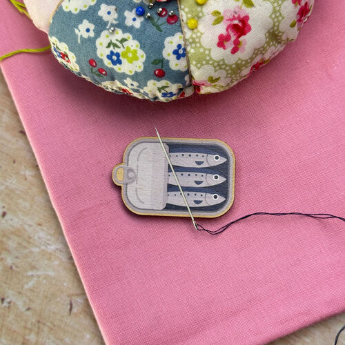 The Crafty Kit Company - Wooden Needle Minder - Sardines - The Crafty Kit Company The Crafty Kit Company - Wooden Needle Minder - Sardines - The Crafty Kit Company