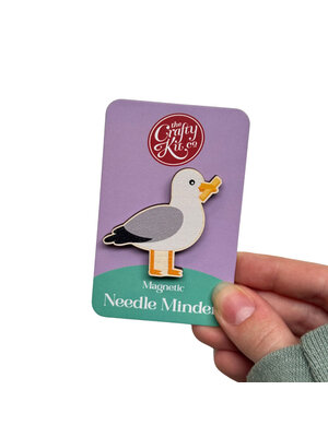 The Crafty Kit Company -  Wooden Needle Minder - Seagull - The Crafty Kit Company