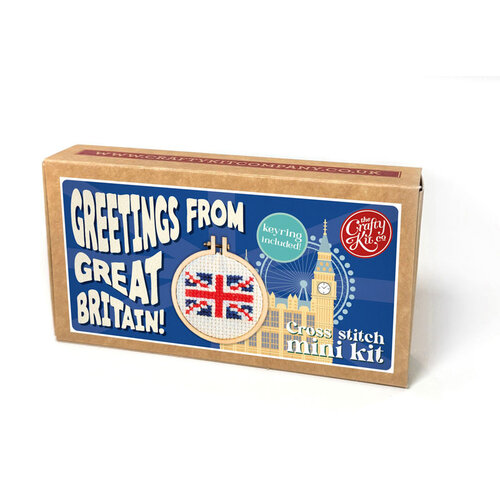 The Crafty Kit Company - Borduurpakket Matchbox Kit - Greetings from Great Britain! - The Crafty Kit Company The Crafty Kit Company - Borduurpakket Matchbox Kit - Greetings from Great Britain! - The Crafty Kit Company