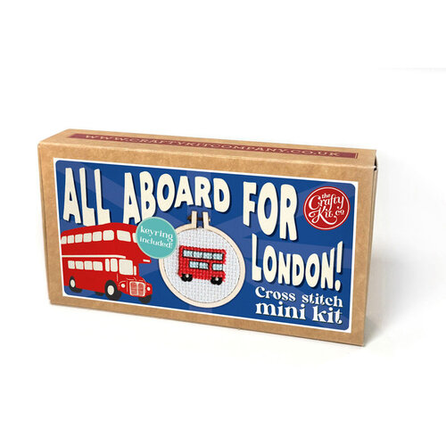 The Crafty Kit Company - Borduurpakket Matchbox - All Aboard for London! - The Crafty Company The Crafty Kit Company - Borduurpakket Matchbox - All Aboard for London! - The Crafty Company