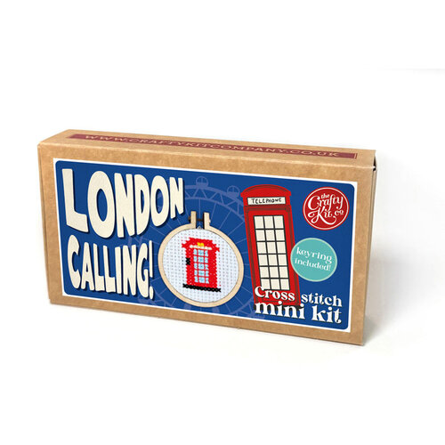 The Crafty Kit Company - Borduurpakket Matchbox - London Calling! - The Crafty Company The Crafty Kit Company - Borduurpakket Matchbox - London Calling! - The Crafty Company