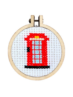 The Crafty Kit Company -  Borduurpakket Matchbox - London Calling! - The Crafty Company