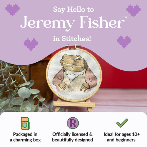 The Crafty Kit Company - Borduurpakket Jeremy Fisher - The Crafty Kit Company The Crafty Kit Company - Borduurpakket Jeremy Fisher - The Crafty Kit Company