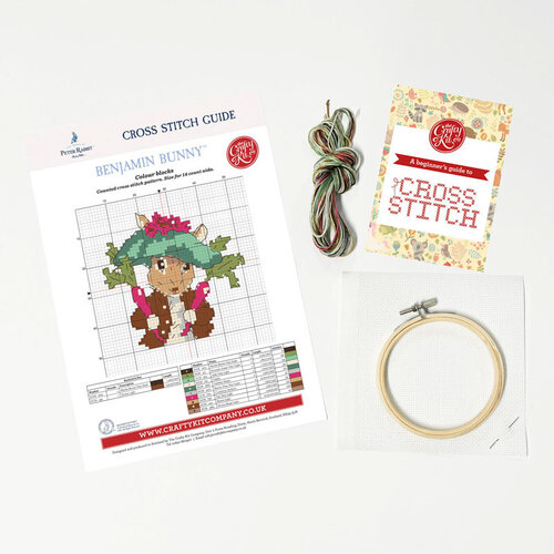 The Crafty Kit Company -  Borduurpakket Benjamin Bunny - The Crafty Kit Company