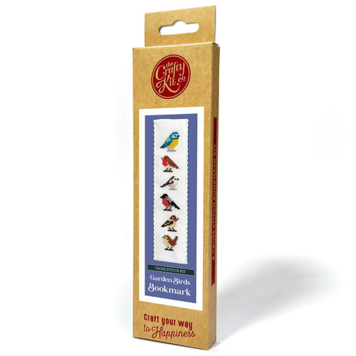 The Crafty Kit Company - Borduurpakket Boekenlegger- Garden Birds - The Crafty Company The Crafty Kit Company - Borduurpakket Boekenlegger- Garden Birds - The Crafty Company