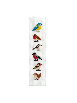 The Crafty Kit Company - Borduurpakket Boekenlegger- Garden Birds - The Crafty Company The Crafty Kit Company - Borduurpakket Boekenlegger- Garden Birds - The Crafty Company