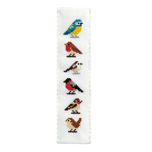 The Crafty Kit Company - Borduurpakket Boekenlegger- Garden Birds - The Crafty Company The Crafty Kit Company - Borduurpakket Boekenlegger- Garden Birds - The Crafty Company