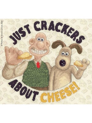 Bothy Threads Borduurpakket Wallace & Gromit - Just Crackers About Cheese! - Bothy Threads Bothy Threads Borduurpakket Wallace & Gromit - Just Crackers About Cheese! - Bothy Threads