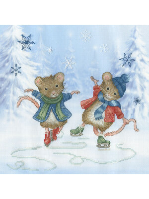 Bothy Threads Borduurpakket Sarah Summers - Festive Figure Skaters - Bothy Threads Bothy Threads Borduurpakket Sarah Summers - Festive Figure Skaters - Bothy Threads
