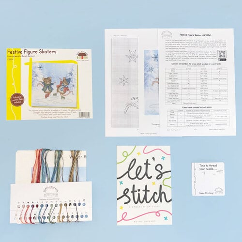 Bothy Threads Borduurpakket Sarah Summers - Festive Figure Skaters - Bothy Threads Bothy Threads Borduurpakket Sarah Summers - Festive Figure Skaters - Bothy Threads
