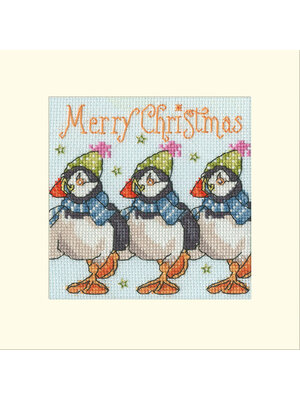 Bothy Threads Borduurpakket Emma Ball - Huffin' Puffin Christmas - Bothy Threads Bothy Threads Borduurpakket Emma Ball - Huffin' Puffin Christmas - Bothy Threads