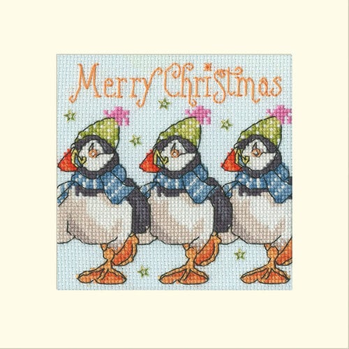 Bothy Threads Borduurpakket Emma Ball - Huffin' Puffin Christmas - Bothy Threads
