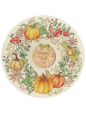 Bothy Threads Borduurpakket Jane Sunner - Autumn Wreath - Bothy Threads Bothy Threads Borduurpakket Jane Sunner - Autumn Wreath - Bothy Threads