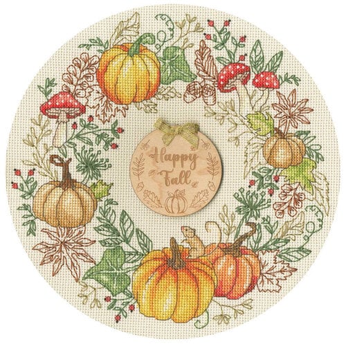 Bothy Threads Borduurpakket Jane Sunner - Autumn Wreath - Bothy Threads