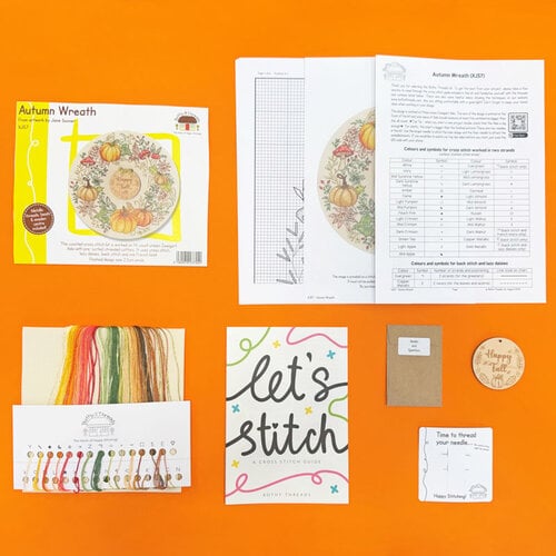 Bothy Threads Borduurpakket Jane Sunner - Autumn Wreath - Bothy Threads