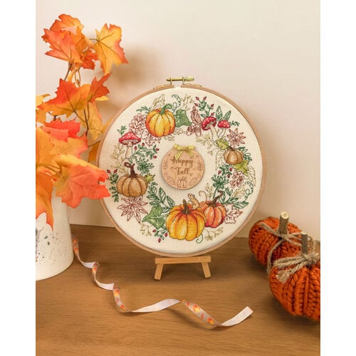 Bothy Threads Borduurpakket Jane Sunner - Autumn Wreath - Bothy Threads
