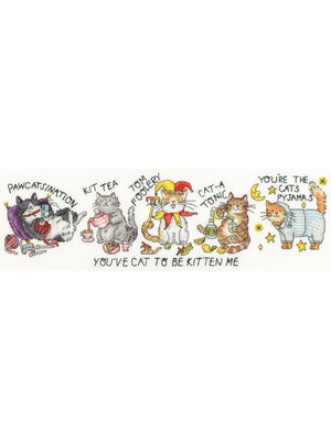 Bothy Threads Borduurpakket Jelly Armchair - You've Cat To Be Kitten Me - Bothy Threads Bothy Threads Borduurpakket Jelly Armchair - You've Cat To Be Kitten Me - Bothy Threads