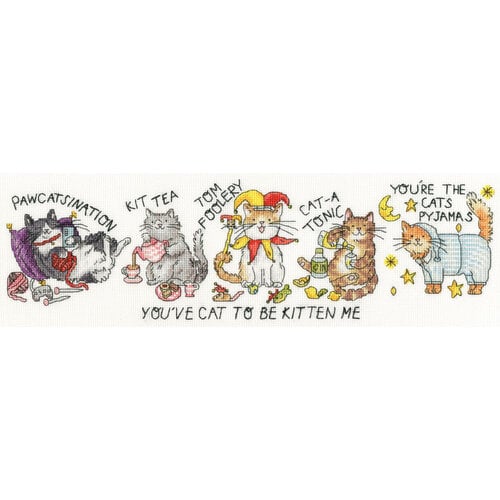 Bothy Threads Borduurpakket Jelly Armchair - You've Cat To Be Kitten Me - Bothy Threads Bothy Threads Borduurpakket Jelly Armchair - You've Cat To Be Kitten Me - Bothy Threads