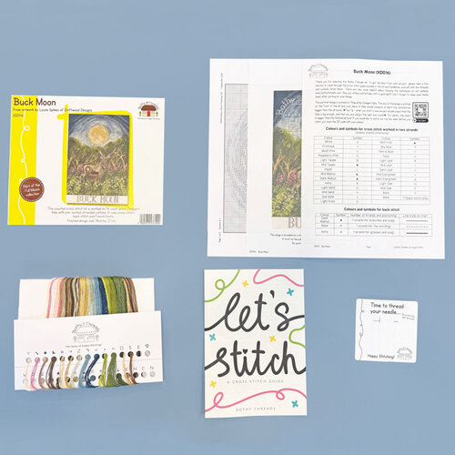 Bothy Threads Borduurpakket Lizzie Spikes - Buck Moon - Bothy Threads Bothy Threads Borduurpakket Lizzie Spikes - Buck Moon - Bothy Threads
