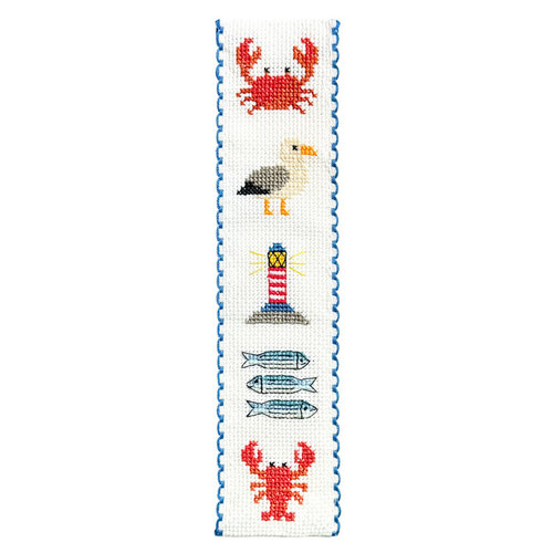 The Crafty Kit Company - Borduurpakket Boekenlegger - Seaside - The Crafty Kit Company The Crafty Kit Company - Borduurpakket Boekenlegger - Seaside - The Crafty Kit Company