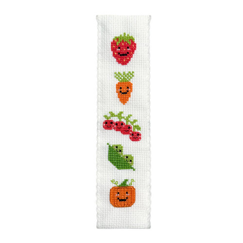 The Crafty Kit Company -  Borduurpakket Boekenlegger - Kitchen Garden - The Crafty Kit Company