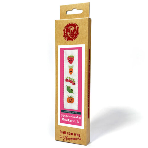 The Crafty Kit Company - Borduurpakket Boekenlegger - Kitchen Garden - The Crafty Kit Company The Crafty Kit Company - Borduurpakket Boekenlegger - Kitchen Garden - The Crafty Kit Company