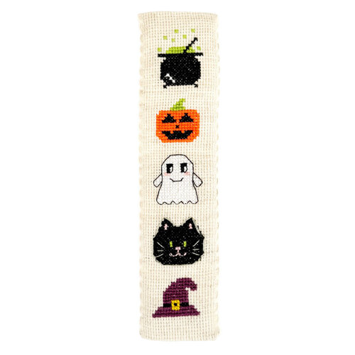 The Crafty Kit Company -  Borduurpakket Boekenlegger - Hallowe'en - The Crafty Kit Company