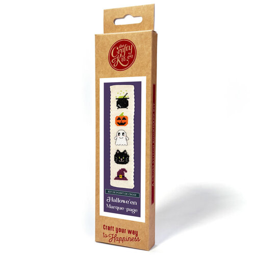 The Crafty Kit Company - Borduurpakket Boekenlegger - Hallowe'en - The Crafty Kit Company The Crafty Kit Company - Borduurpakket Boekenlegger - Hallowe'en - The Crafty Kit Company
