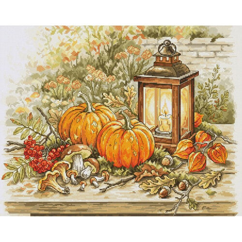 Luca-S Borduurpakket Autumn by Lantern Light - Luca-S