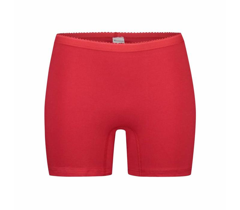 Beeren 2-pack Dames boxershort softly met lange pijp Rood