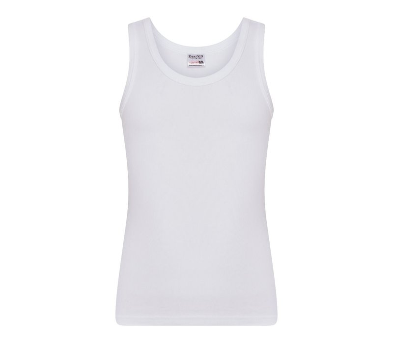 Beeren Jongens singlet Beeren Young wit