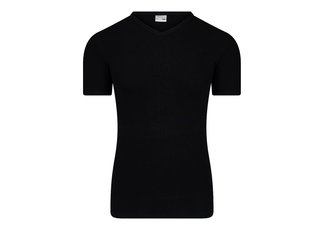 Beeren Ondergoed Beeren Heren T-shirt V-hals en K.M. M3000 Zwart Beeren Ondergoed Beeren Heren T-shirt V-hals en K.M. M3000 Zwart