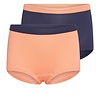 Beeren Ondergoed Beeren 2-Pack Mix&Match Meisjes boxers Zalm/D.Blauw