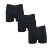 3 stk. Wijd vallende heren boxershorts zwart