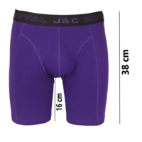 EEN ZEER LUXE EN ELASTISCHE HERENBOXERSHORT MET LANGE PIJPEN