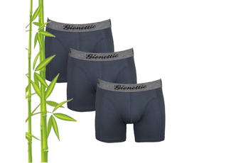 Gionettic GIONETTIC 3-PAK BAMBOE HEREN BOXERSHORTS ANTRACIET Gionettic GIONETTIC 3-PAK BAMBOE HEREN BOXERSHORTS ANTRACIET
