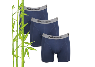 Gionettic GIONETTIC BAMBOE HEREN BOXERSHORTS 3-PAK MARINE Gionettic GIONETTIC BAMBOE HEREN BOXERSHORTS 3-PAK MARINE