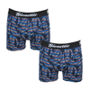 2-PAK HEREN BOXERSHORTS MET PRINT PALM
