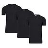 3-PACK EXTRA LANG HEREN T-SHIRT MET O-HALS M3000 ZWART