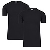 Beeren Ondergoed 2-PACK EXTRA LANG HEREN T-SHIRT MET O-HALS M3000 ZWART