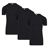 3-PACK EXTRA LANG HEREN T-SHIRT MET V-HALS M3000 ZWART