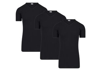 Beeren Ondergoed 3-PACK EXTRA LANG HEREN T-SHIRT MET V-HALS M3000 ZWART Beeren Ondergoed 3-PACK EXTRA LANG HEREN T-SHIRT MET V-HALS M3000 ZWART