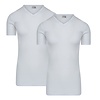 2-PACK EXTRA LANG HEREN T-SHIRT MET V-HALS M3000 WIT