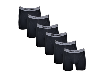 Gionettic 6-PACK GIONETTIC MODAL HEREN BOXERSHORTS ZWART Gionettic 6-PACK GIONETTIC MODAL HEREN BOXERSHORTS ZWART