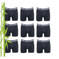 9-PACK GIONETTIC BAMBOE HEREN BOXERSHORTS ZWART