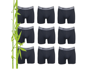 Gionettic 9-PACK GIONETTIC BAMBOE HEREN BOXERSHORTS ZWART Gionettic 9-PACK GIONETTIC BAMBOE HEREN BOXERSHORTS ZWART