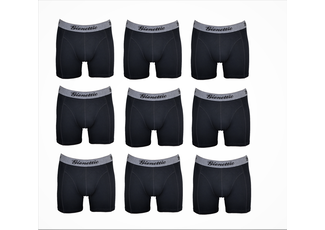 Gionettic 9-PACK GIONETTIC MODAL HEREN BOXERSHORTS ZWART Gionettic 9-PACK GIONETTIC MODAL HEREN BOXERSHORTS ZWART