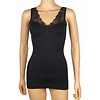 J&C Underwear 6407 J&C DAMES HEMD CORRIGEREND MET KANT ZWART