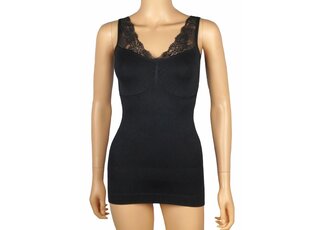 J&C Underwear 6407 J&C DAMES HEMD CORRIGEREND MET KANT ZWART J&C Underwear 6407 J&C DAMES HEMD CORRIGEREND MET KANT ZWART